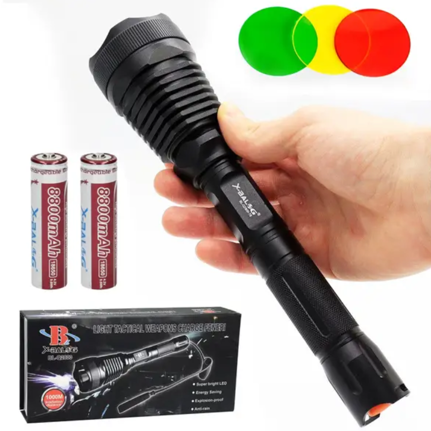 Ліхтар Bailong підствольний Діод Cree T6 металевий кріплення на зброю зі змінним склом 3 шт. 30000W Чорний (22981450) - фото 12 Ліхтар Bailong підствольний Діод Cree T6 металевий кріплення на зброю зі змінним склом 3 шт. 30000W Чорний (22981450) - фото 12