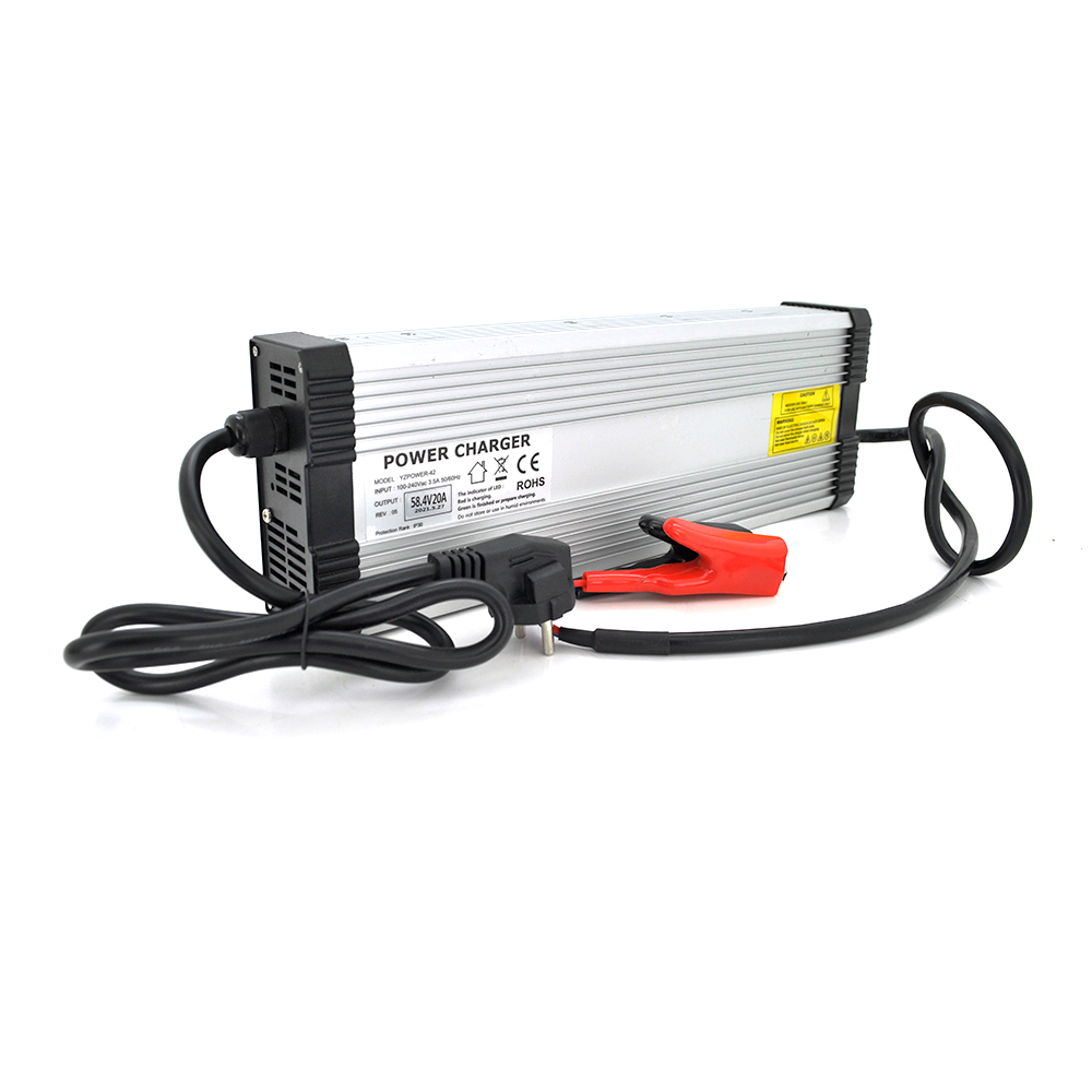 Зарядний пристрій для електротранспорту Merlion LiFePO4 48V 20A 960W (26483636)