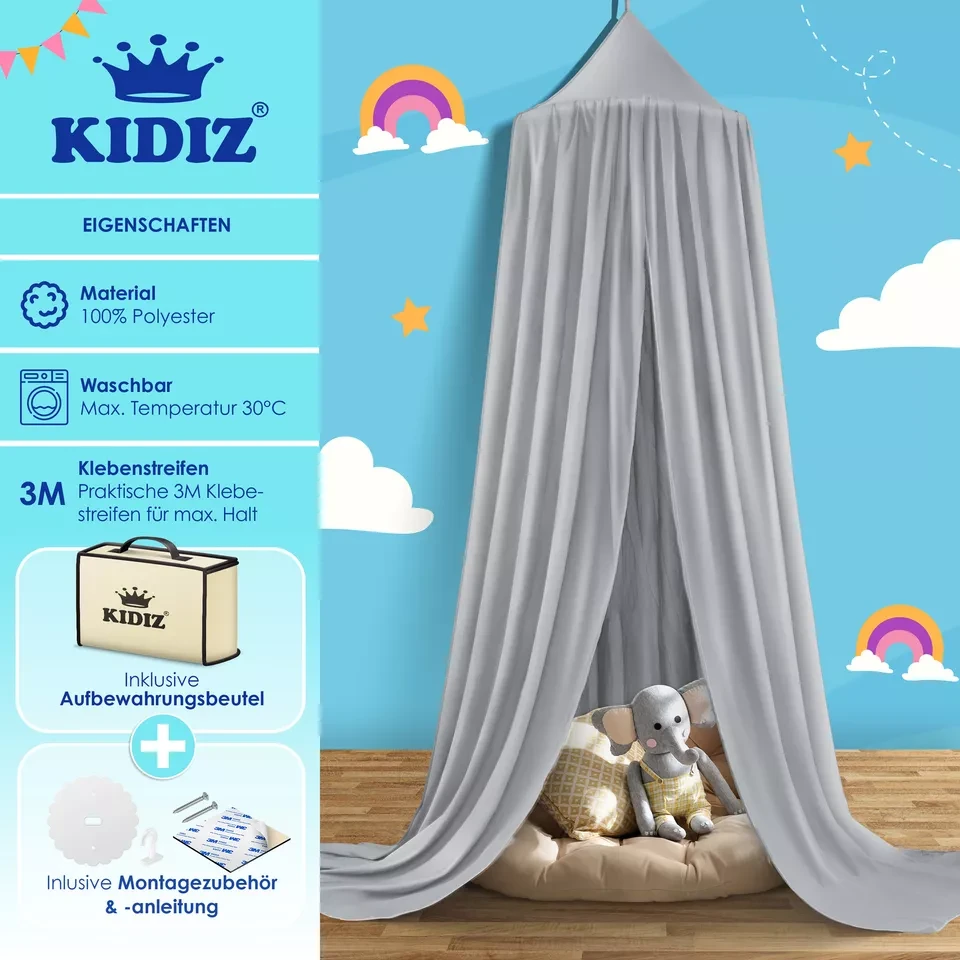 Балдахин полиэстер KIDIZ 270 см Серый (4255598301343-copy) - фото 2