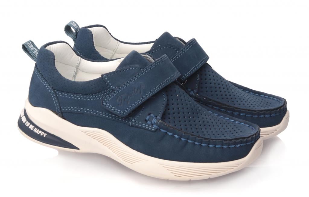 Мокасины Topitop для мальчиков 501 нубук р. 38 Синий