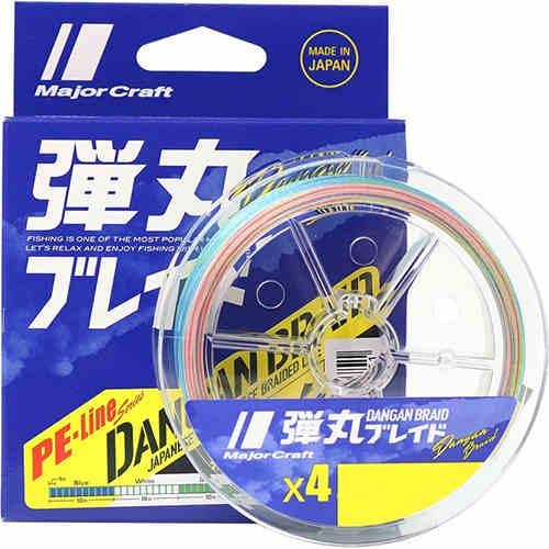 Шнур Major Craft Dangan Braid X4 150 м №1,5 0,17 мм 25 Lb 10,5 кг Multicolor (1013-772.73.31)