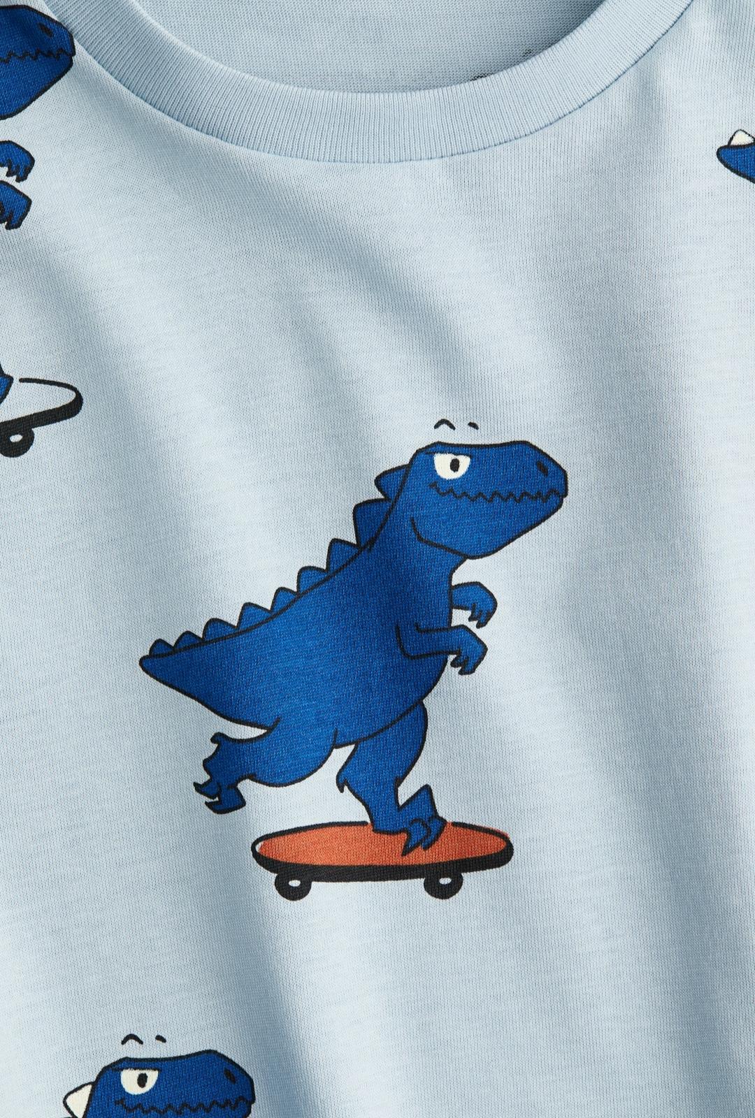 Футболка дитяча для хлопчика H&M 92 см Блакитний (250530001A) - фото 2 Футболка дитяча для хлопчика H&M 92 см Блакитний (250530001A) - фото 2