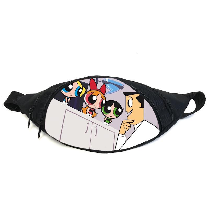Поясная сумка-бананка Суперкрошки Powerpuff Girls PG-013 Черный (2181713154)