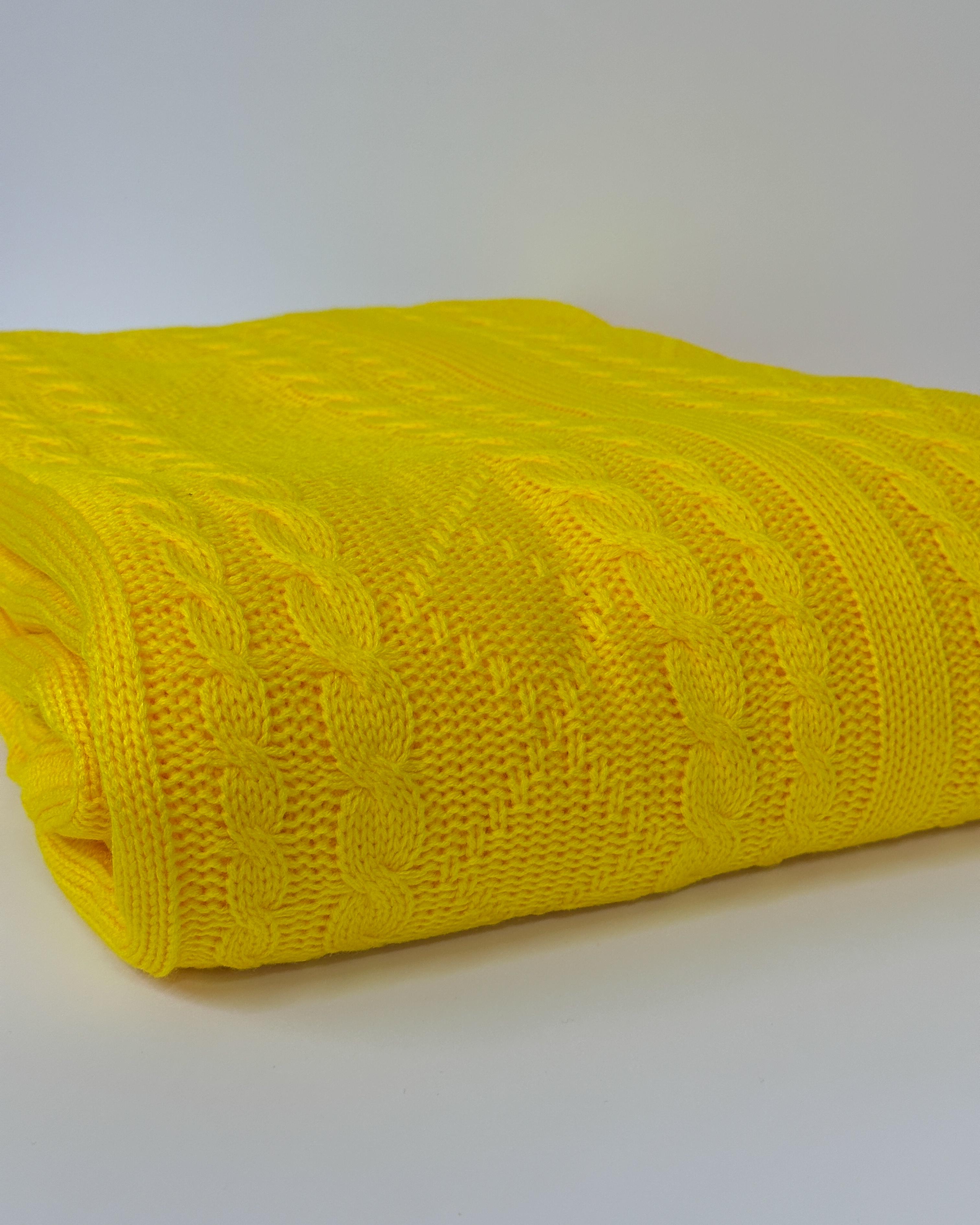 Плед двуспальный HYGG Объятия Желтый (311386)