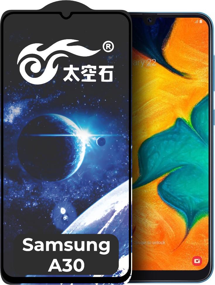 Защитное стекло King Fire Samsung Galaxy A30 A305 Full Glue Black (24382)