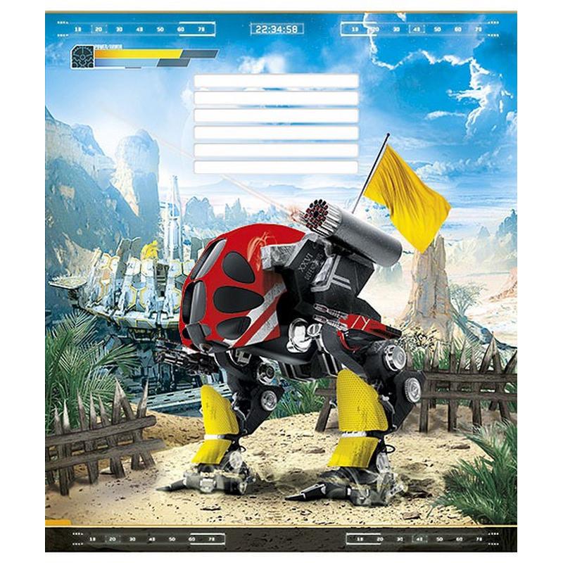 Шкільний зошит Techno city 012-2495L-3 в лінію 12 аркушів (RLT43102)