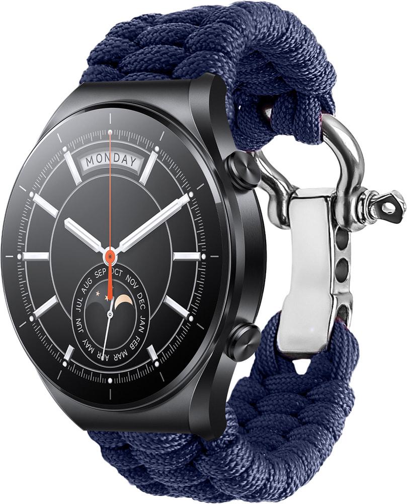 Ремешок из Паракорда Ruper для Xiaomi Watch S1 Acttive (22mm) Dark Blue (30821-5D)