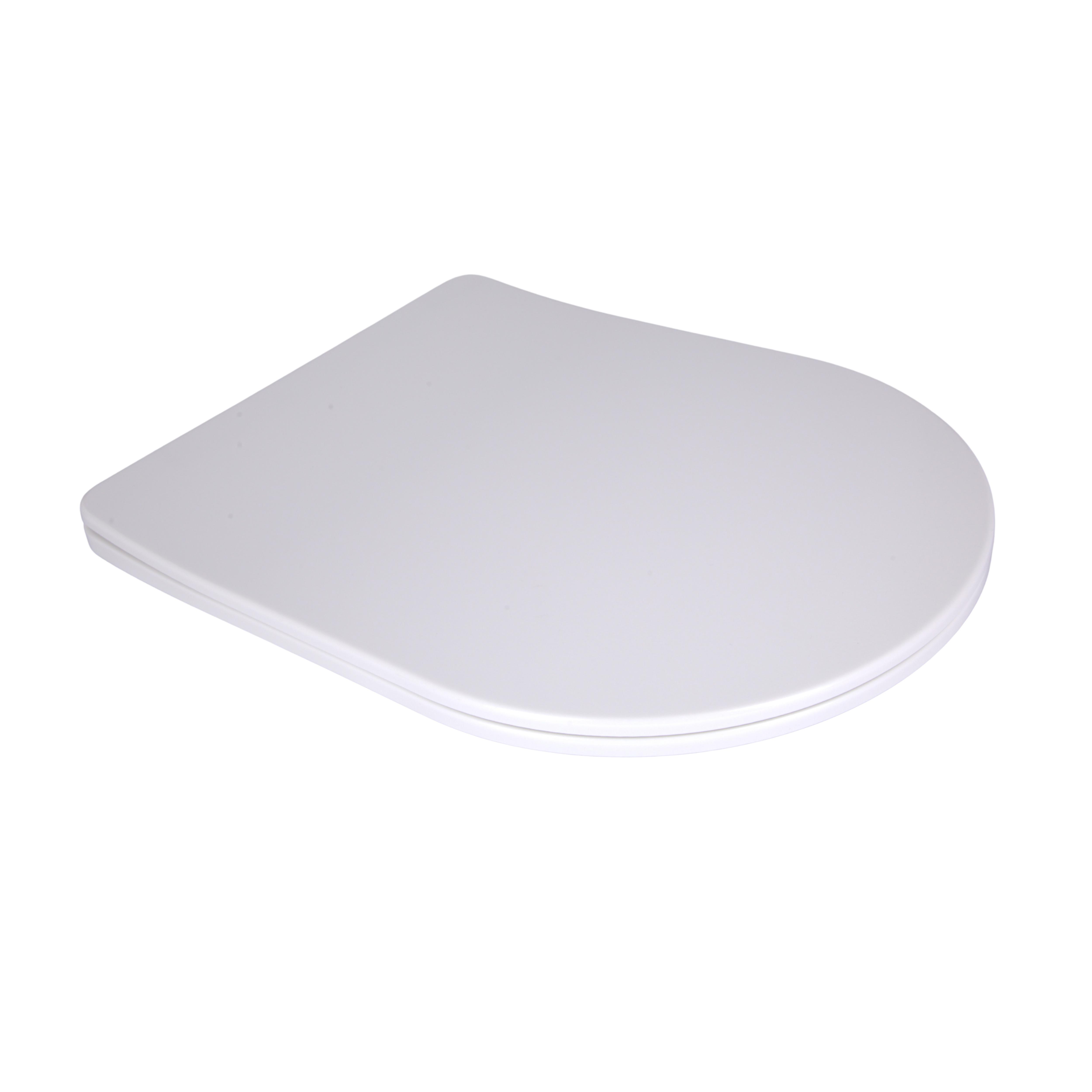 Сидіння для унітаза підлогового Qtap Grand Slim Duroplast/Quick Release з мікроліфтом 560х363х30 мм White (QT26228301W3) Сидіння для унітаза підлогового Qtap Grand Slim Duroplast/Quick Release з мікроліфтом 560х363х30 мм White (QT26228301W3)