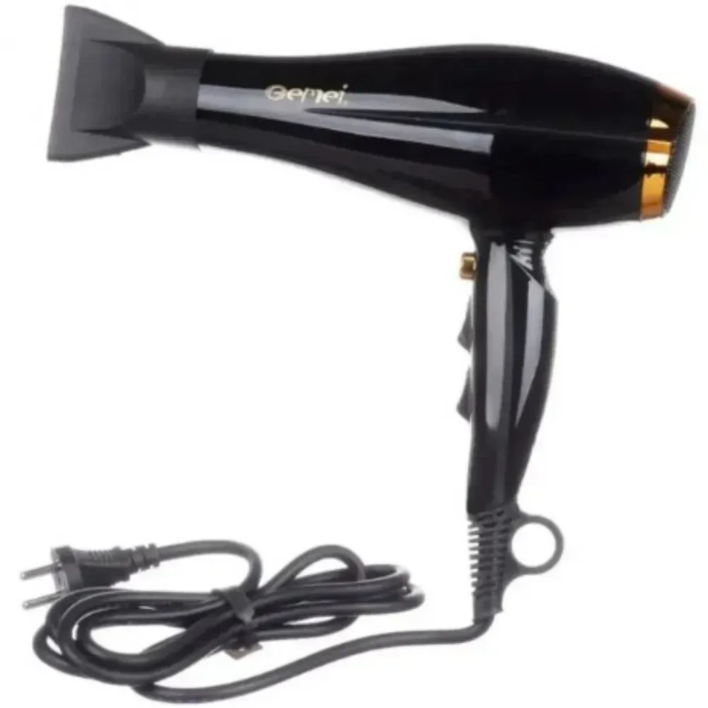 Маленький фен для укладки волос 2800Вт, с 2 насадками, Gemei GM-1780 (L) - фото 3