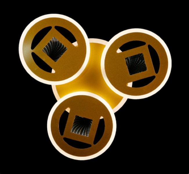 Светодиодная люстра LK29036/3/1 LED RED/CHAMPANE Белый/Золото (AN000819)