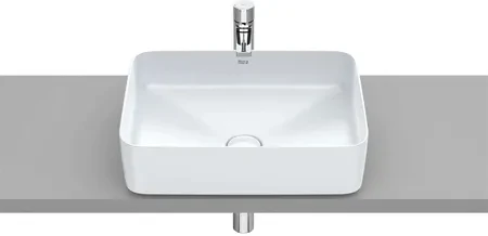Умивальник ROCA Inspira Square Fineceramic Pearl 50х37 см (A327530630)