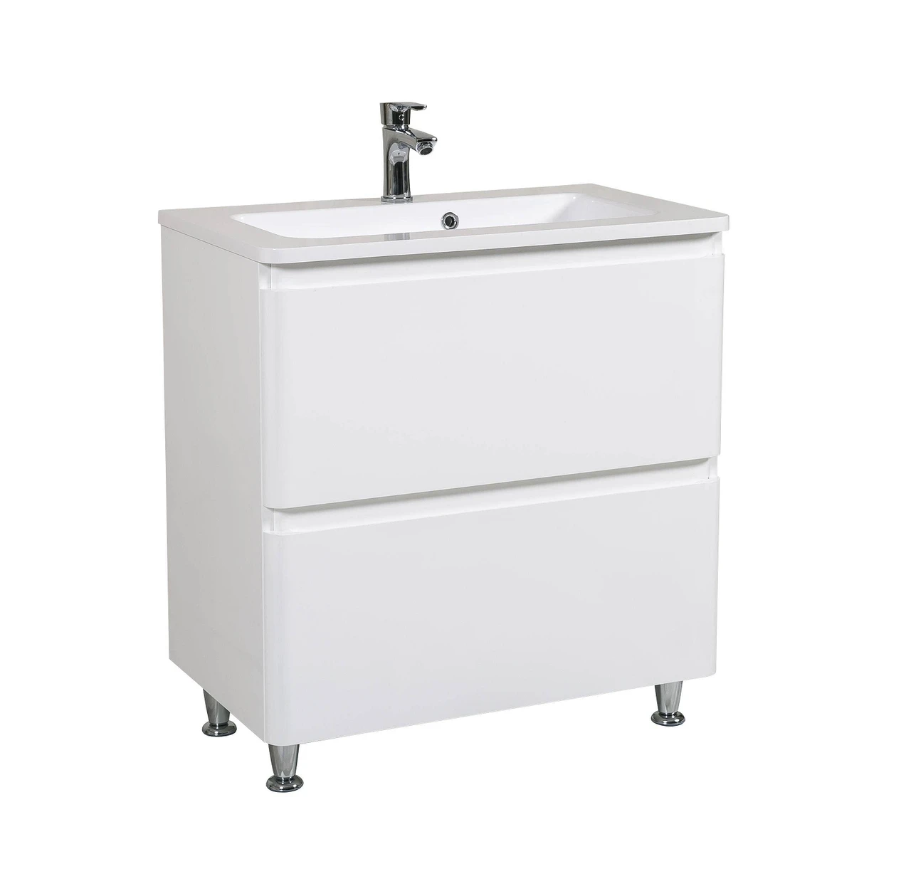 Тумба Акцент Напольная с умывальником Альфа 80 см (2349173009)