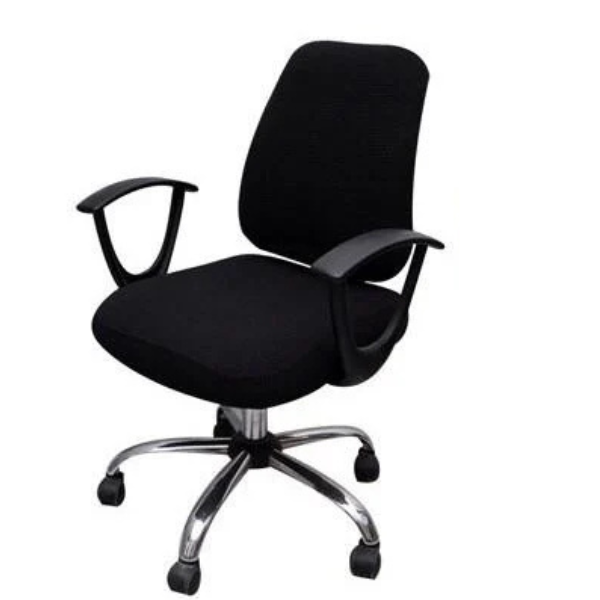 Чехол для компьютерного кресла Slavich спинка и сиденье 38х52 см Черный (24089025)