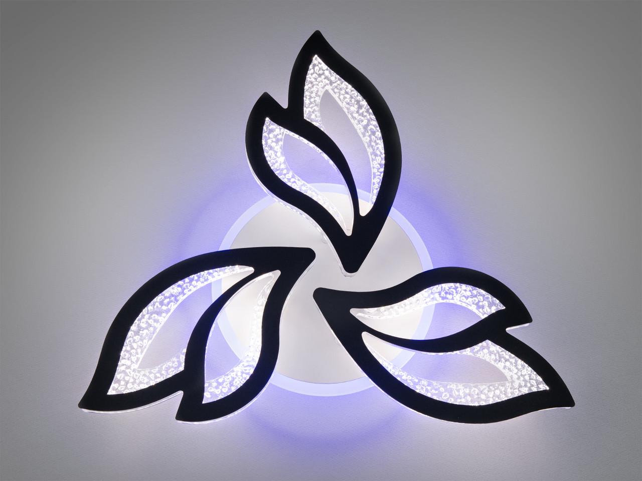 Люстра світлодіодна в передпокій з пультом 2455-3BK-LS 55 W на 8 м2 Чорний (2437060103) - фото 3 Люстра світлодіодна в передпокій з пультом 2455-3BK-LS 55 W на 8 м2 Чорний (2437060103) - фото 3