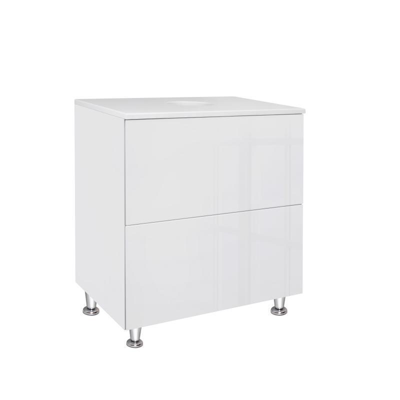 Тумба підлогова Qtap Tern зі стільницею 600х616х469 мм White (QT1780TNL601W)