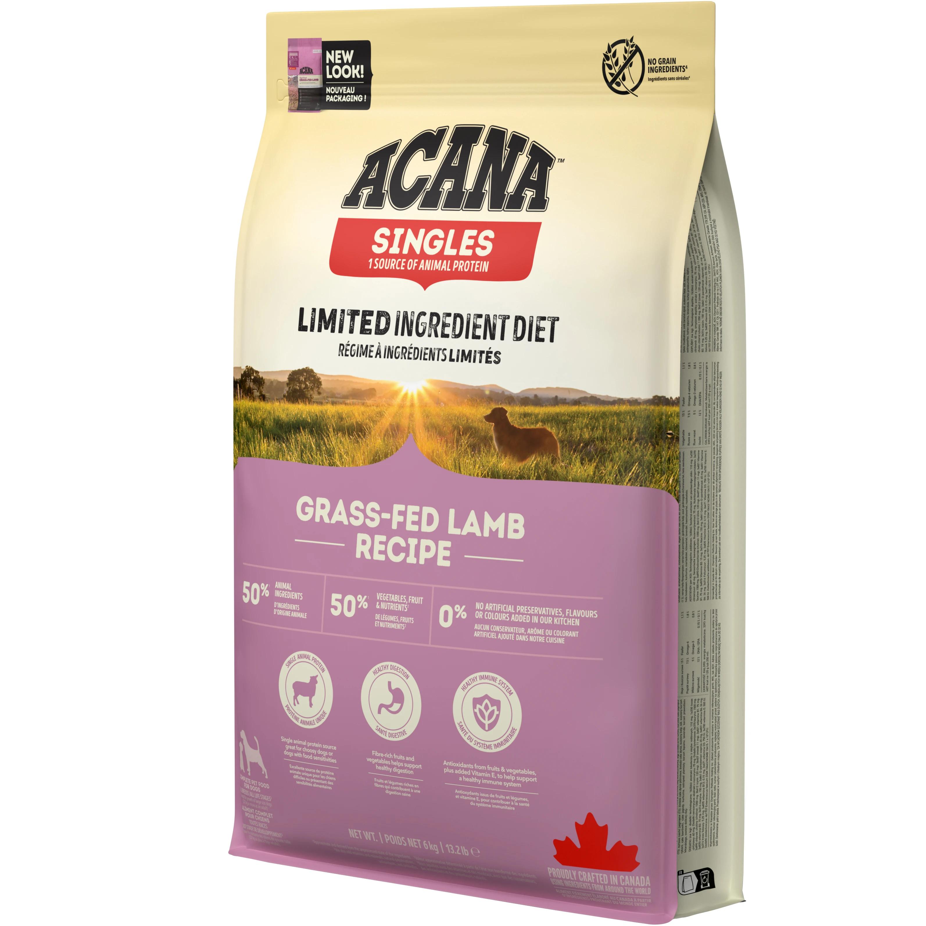 Корм сухий Acana Grass-Fed Lamb Recipe гіпоалергенний для собак усіх порід та вікових груп з ягнятим 6 кг (a57060) Корм сухий Acana Grass-Fed Lamb Recipe гіпоалергенний для собак усіх порід та вікових груп з ягнятим 6 кг (a57060)