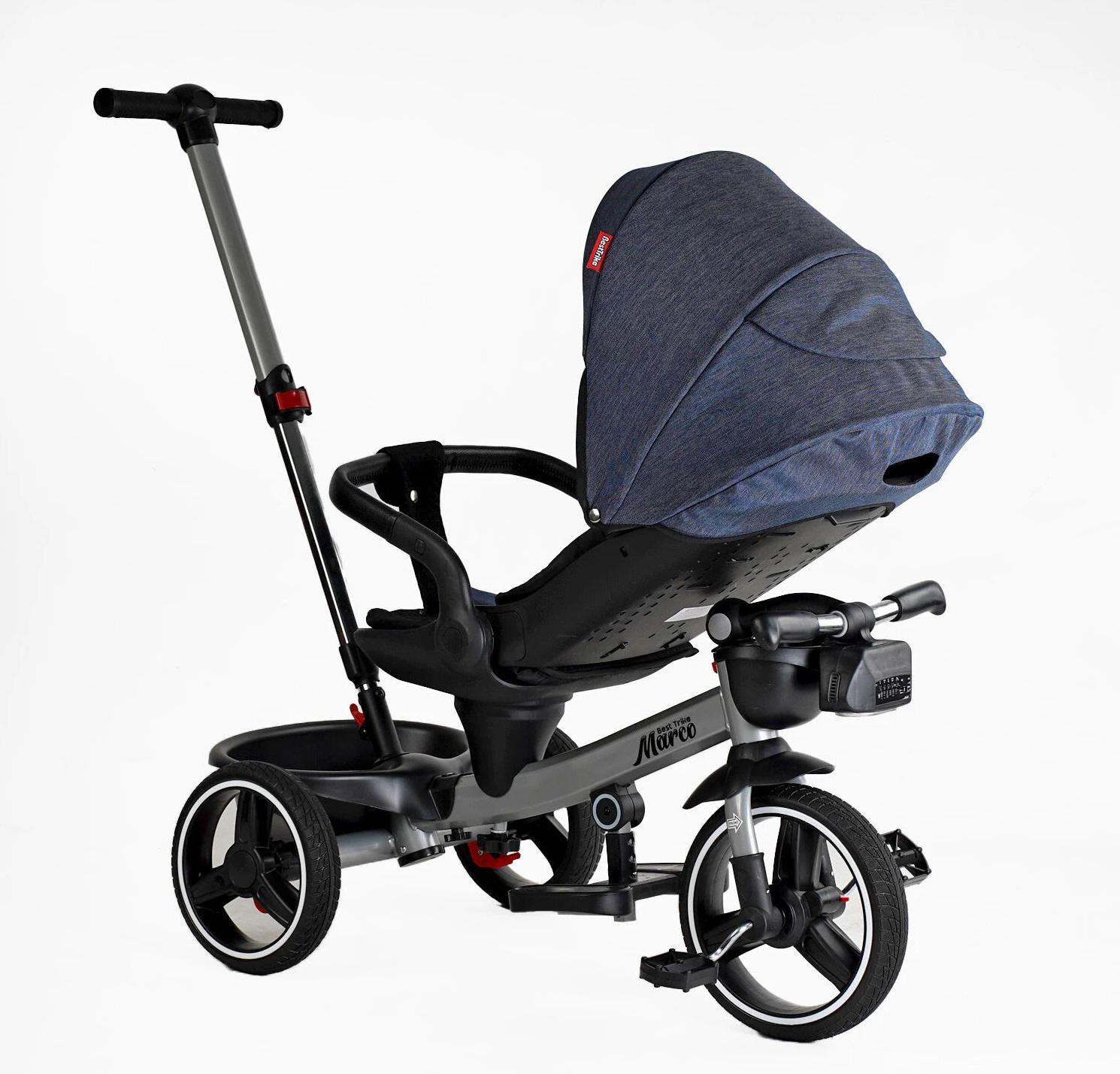 Велосипед 3-х колесный детский Best Trike Marco фара музыкальная/с USB/пульт Blue (157603) - фото 6