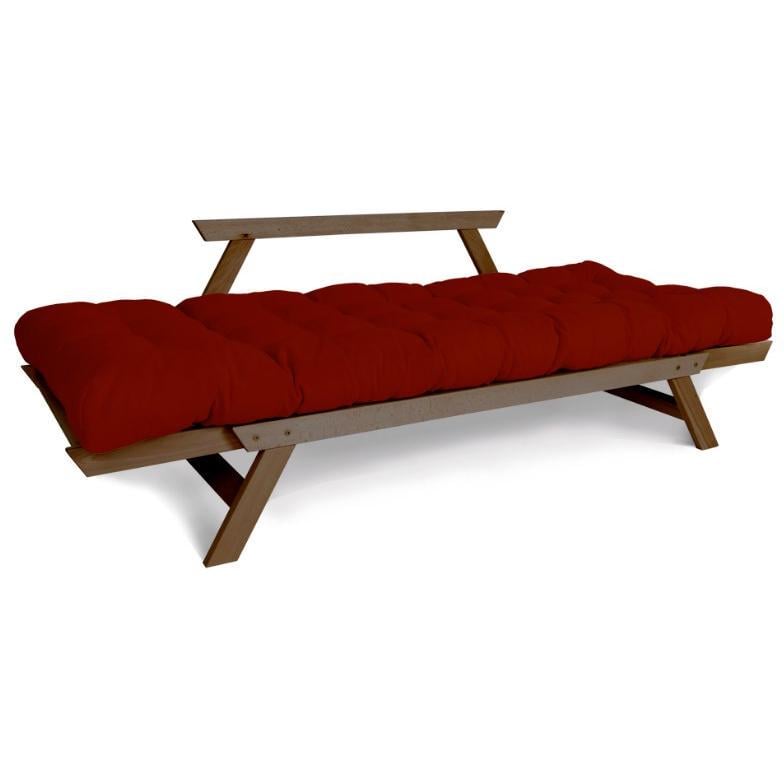 Диван-футон раскладной Woodman Allegro из массива дерева Ореховый/Красный - фото 3 Диван-футон раскладной Woodman Allegro из массива дерева Ореховый/Красный - фото 3