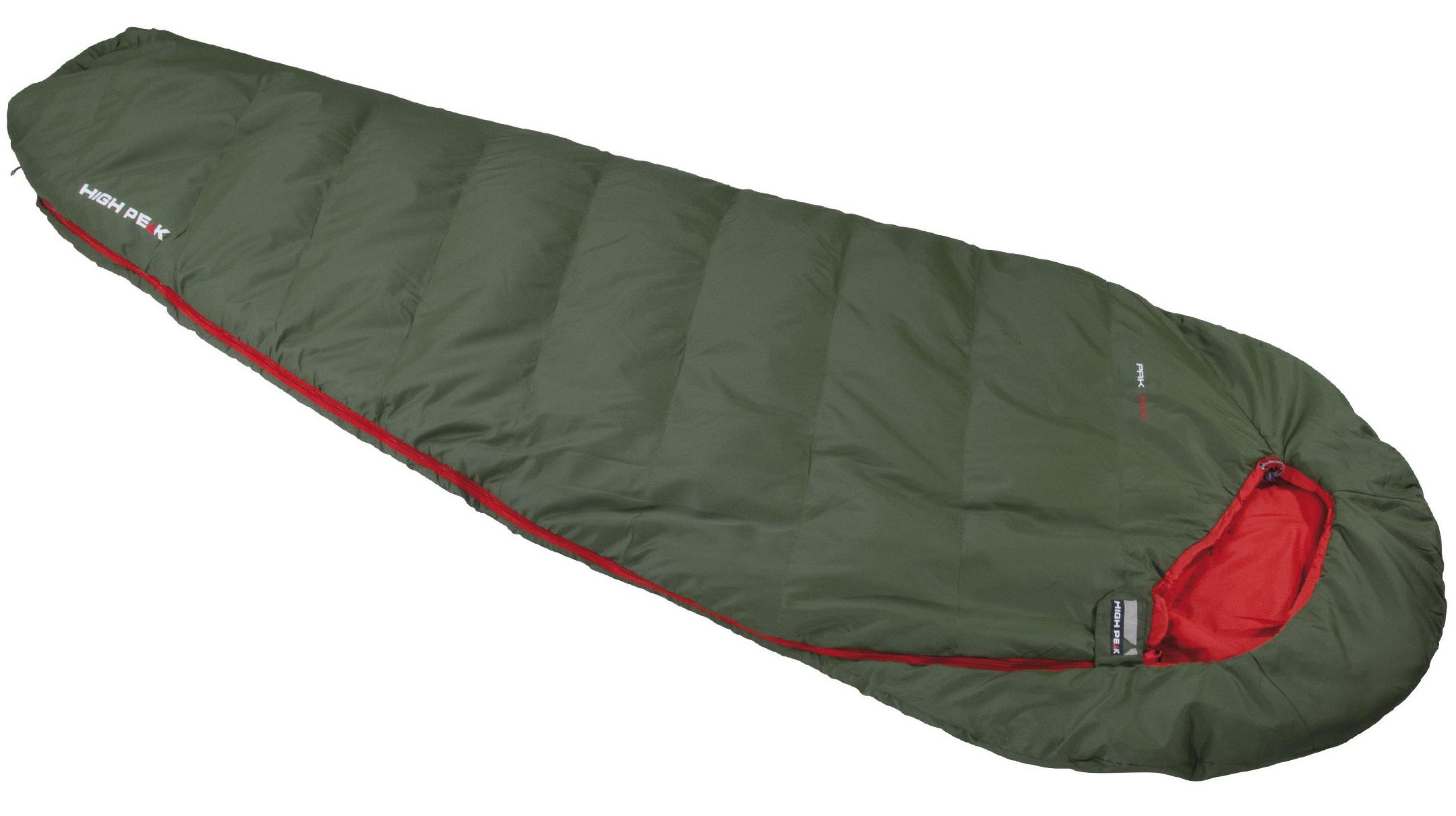Спальний мішок High Peak Pak 600/+9°C Green/Red Left (23246)