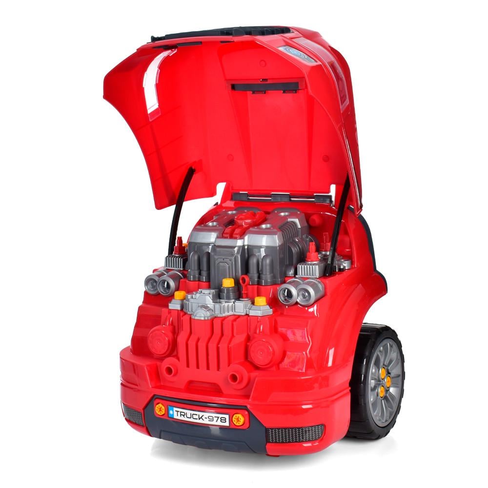 Детский игровой набор инструментов Автосервис 008-978 с двигателем грузовика Красный (2675563569) - фото 6 Детский игровой набор инструментов Автосервис 008-978 с двигателем грузовика Красный (2675563569) - фото 6