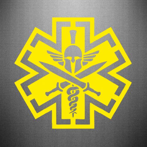 Наклейка Медицина 30x28,5 см Желтый (21561532)