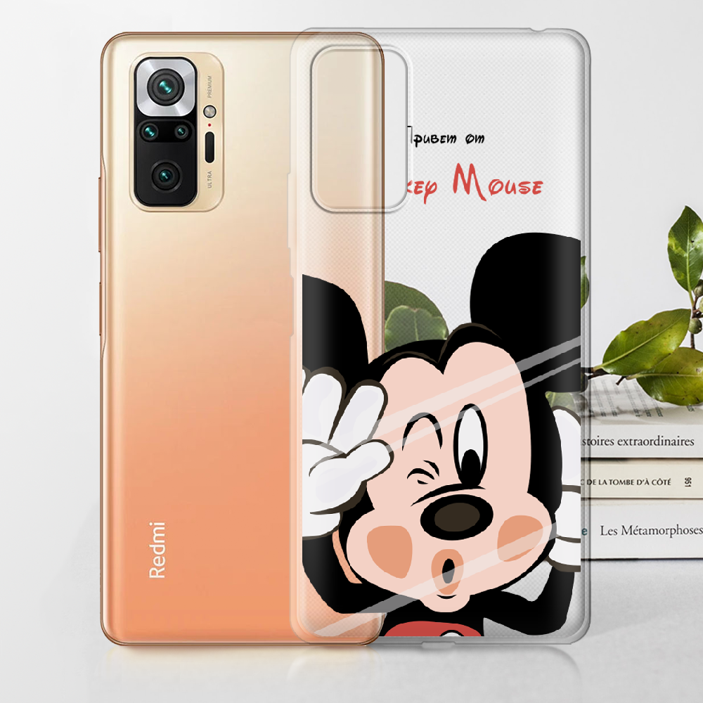 Чехол BoxFace Xiaomi Redmi Note 10 Pro Mister M Прозрачный силикон (42053-cc58-42053) - фото 2