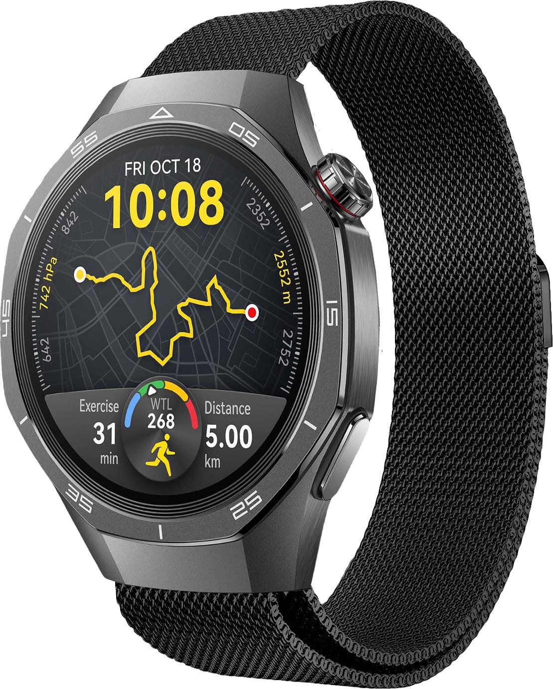 Петля міланська Milano для Huawei Watch GT 5/GT 5 Pro 46 мм Black (38657-2B)
