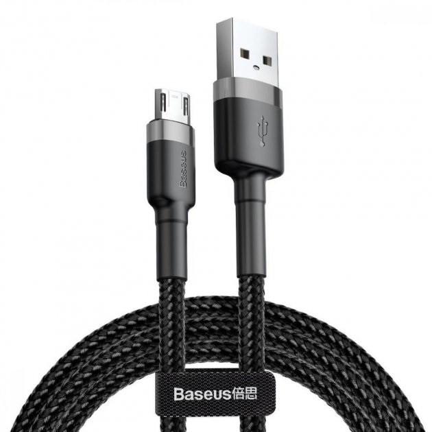 Кабель BASEUS CAMKLF-BG1 Cafule USB-micro USB 2,4 A 100 см Черный (534163)