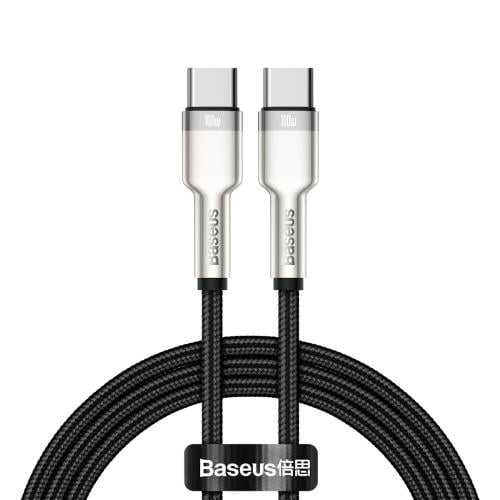 Кабель Baseus Cafule Series Metal Data Cable Type-C to Type-C 100W 1 м Black