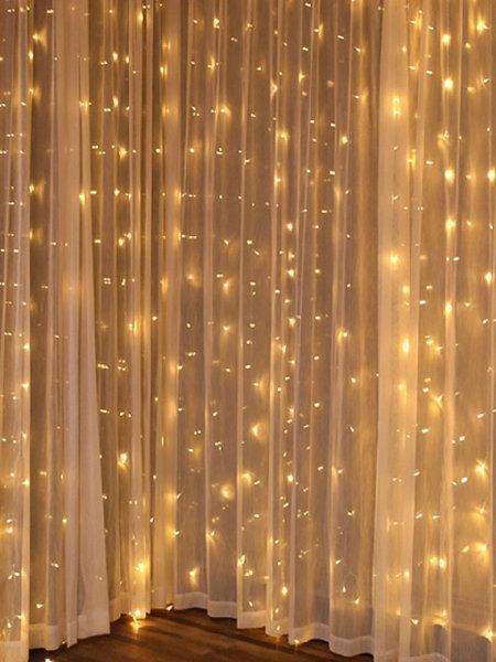Гирлянда Водопад 320LED 3x1,5 м Желтый (000046090)