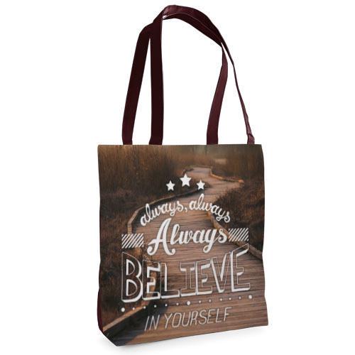 Сумка тканевая Presentville Tenderness Always believe in yourself (ST 17M018 BR)