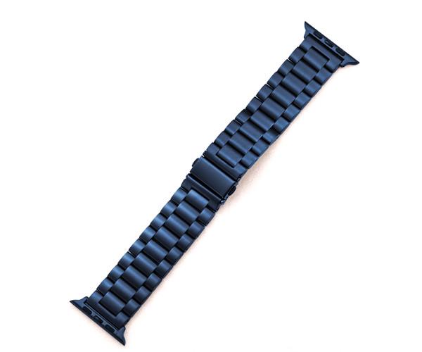 Ремешок металлический для Apple Watch Series 5 6 7 42/44/45 мм Синий Ремешок металлический для Apple Watch Series 5 6 7 42/44/45 мм Синий