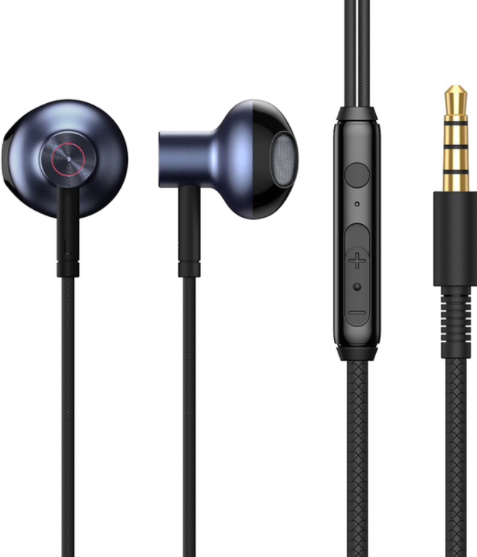 Навушники провідні BASEUS Encok H19 3,5 мм Wired Earphone з мікрофоном 1,2 м Black (NGH19-01)