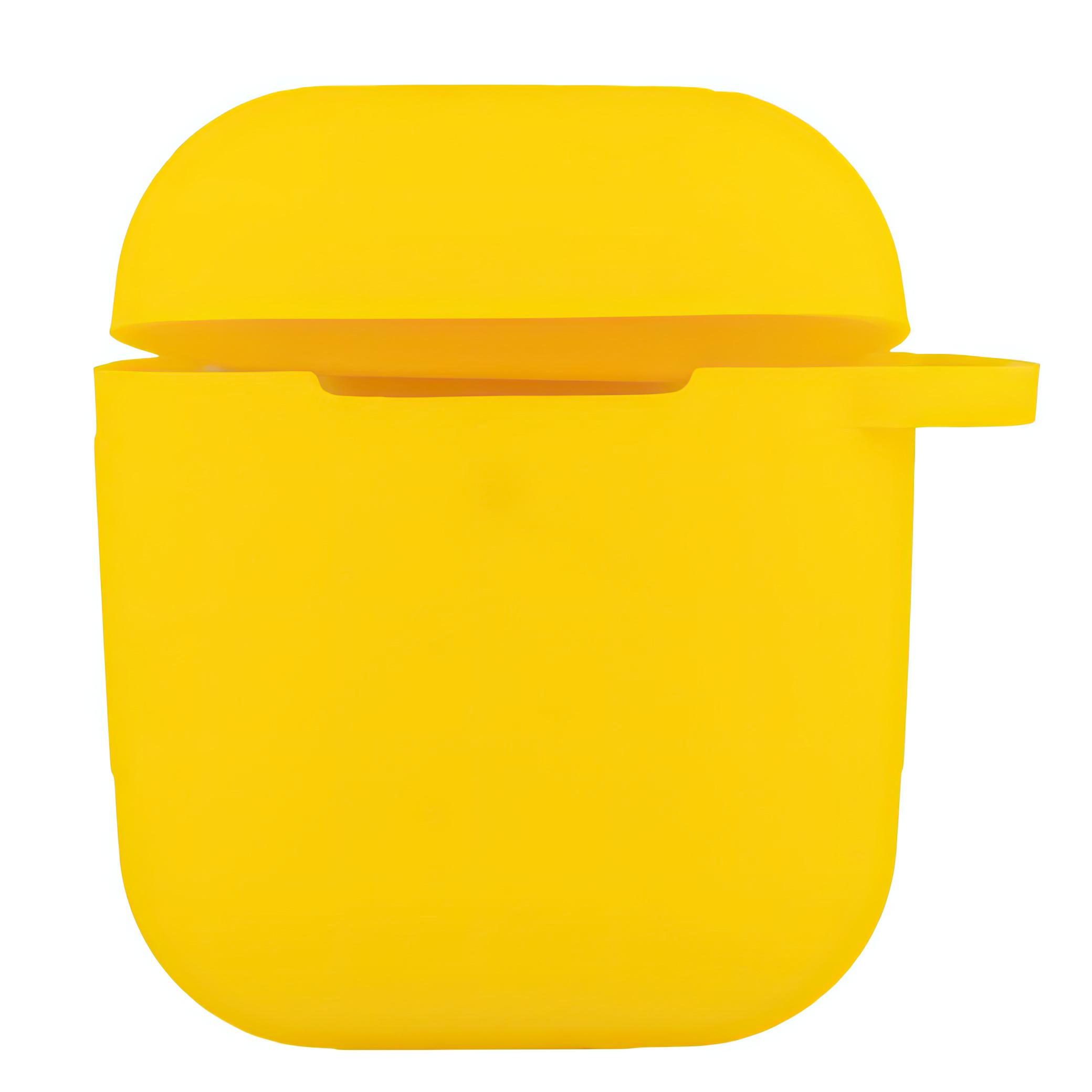 Чехол для наушников Airpods 1/2 силиконовый Оранжевый (1010248-Orange)