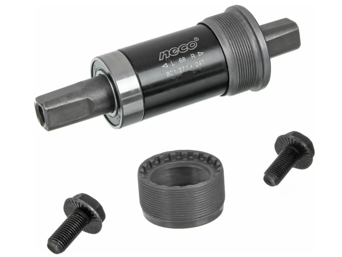 Каретка картридж велосипедная NECO B910 115x68 мм BSA под квадрат