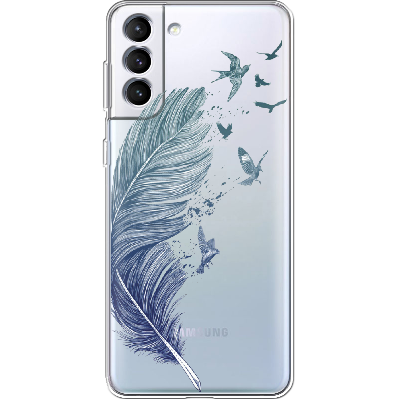 Чехол BoxFace Samsung Galaxy S21 FE (G990) Feather Прозрачный силикон (43973-cc38-43973)