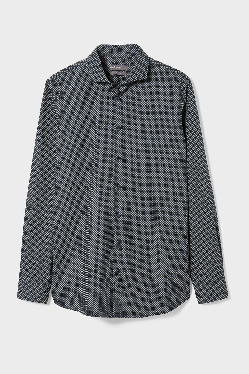 Рубашка C&A Узор S Темно-синий (2103432)