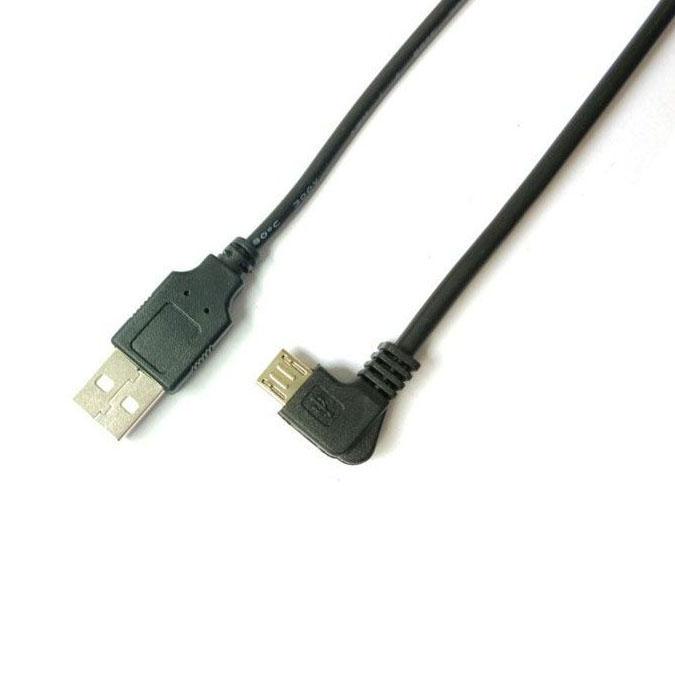 Кабель для видеорегистратора Xiaomi 70mai YI DVR Car прямой USB-Micro-USB Изгиб влево 5 м Черный (195901)