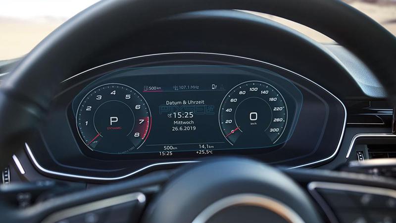 Стекло защитное Pixsel гибридный глянец на приборную панель Audi A5/S5/RS5 12“ 2021