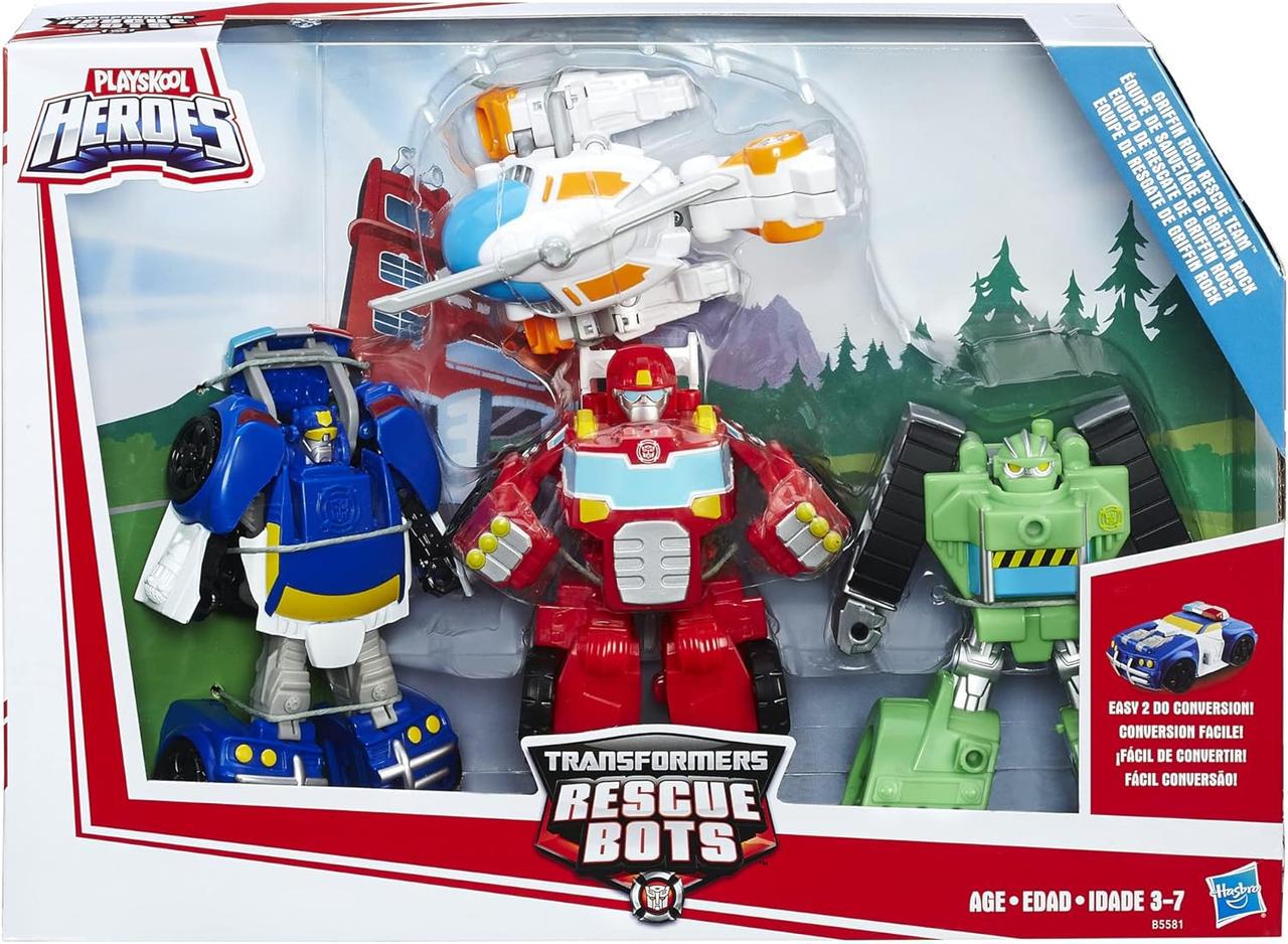 Подарочный набор Hasbro Трансформеры Боты-спасатели Команда Гриффин Рок (B5581)