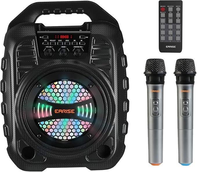 Караоке-система Bluetooth PA з 2 бездротовими мікрофонами (T26 PRO)