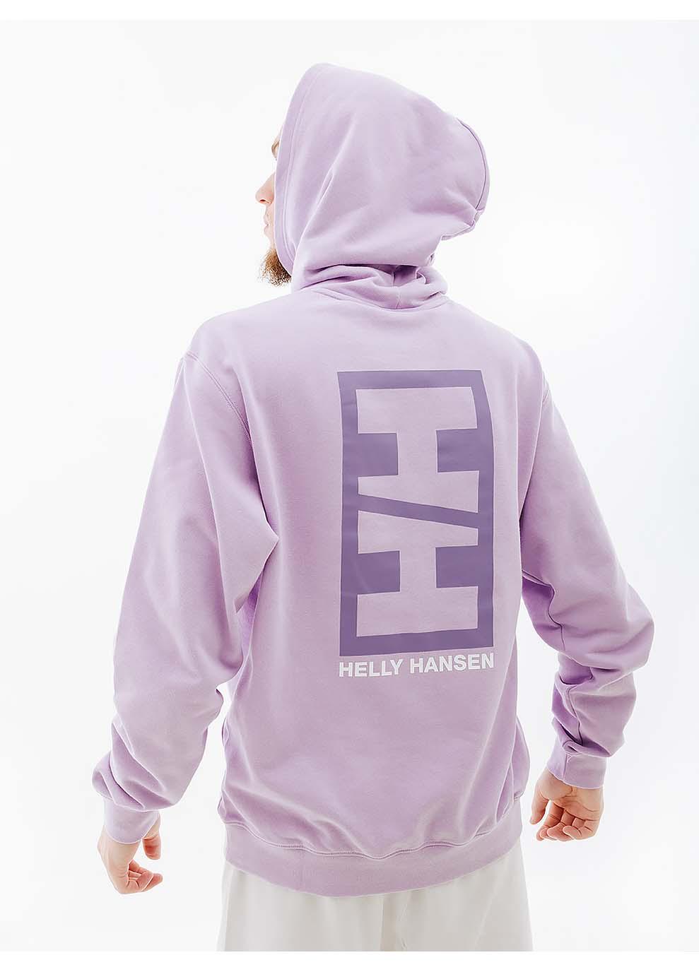 Худі чоловіче Helly Hansen CORE GRAPHIC SWEAT HOODIE XL Фіолетовий (7d53924-699 XL) - фото 5