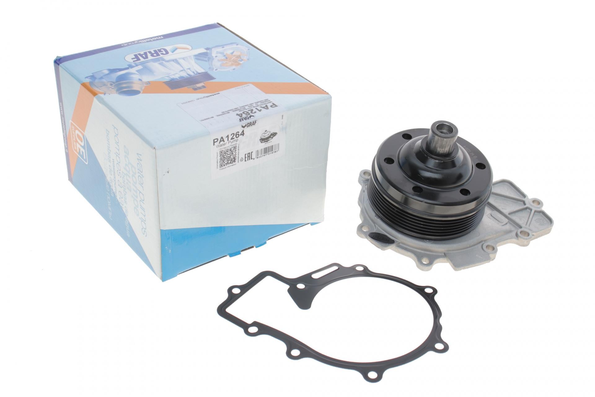Помпа воды Graf Mercedes Sprinter 906 2.2CDI OM651 06- переключается B/B PA1264 9 лоп. 6 кан