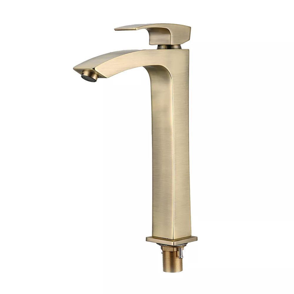 Смеситель для умывальника Gappo G1007-42 высокий Бронзовый (24582228)