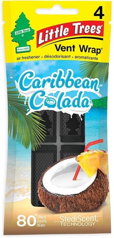 Ароматизатор автомобільний для вентиляційних отворів Little Trees Caribbean Colada в упаковці 4 шт. Ароматизатор автомобільний для вентиляційних отворів Little Trees Caribbean Colada в упаковці 4 шт.