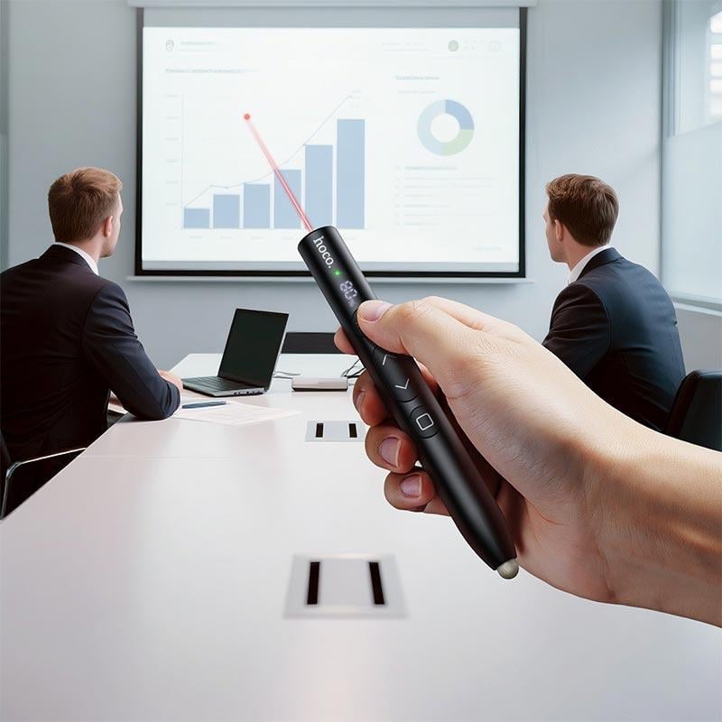 Лазерна вказівка для презентацій Hoco GM203 2,4G 200 м LED Display USB Type-C (247d9f89) - фото 4 Лазерна вказівка для презентацій Hoco GM203 2,4G 200 м LED Display USB Type-C (247d9f89) - фото 4