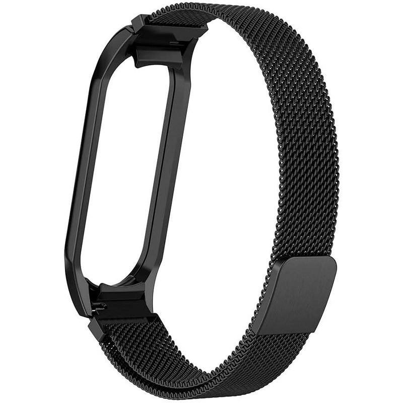 Ремінець Milanese Loop Design для Xiaomi Mi Band 5/6 Чорний (00000037971_6)