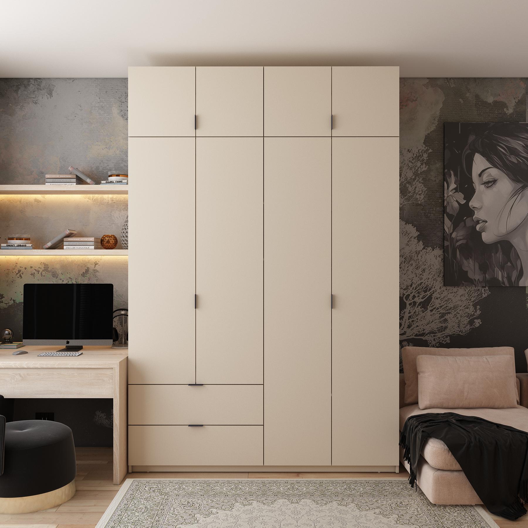 Шкаф для одежды Doros Лукас 180х50х240 см Кашемир (80737729)