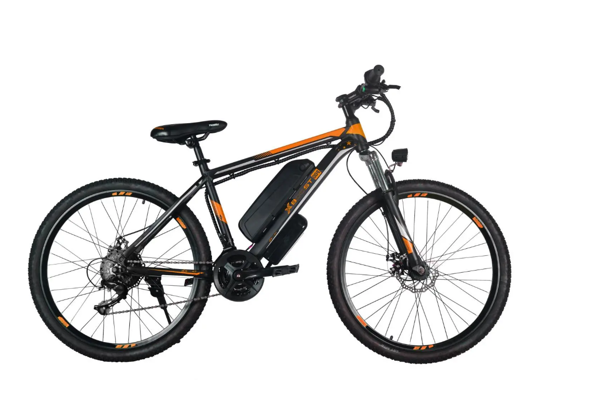 Електровелосипед X-BOOST 004 48V 18A 600W Чорно-помаранчевий