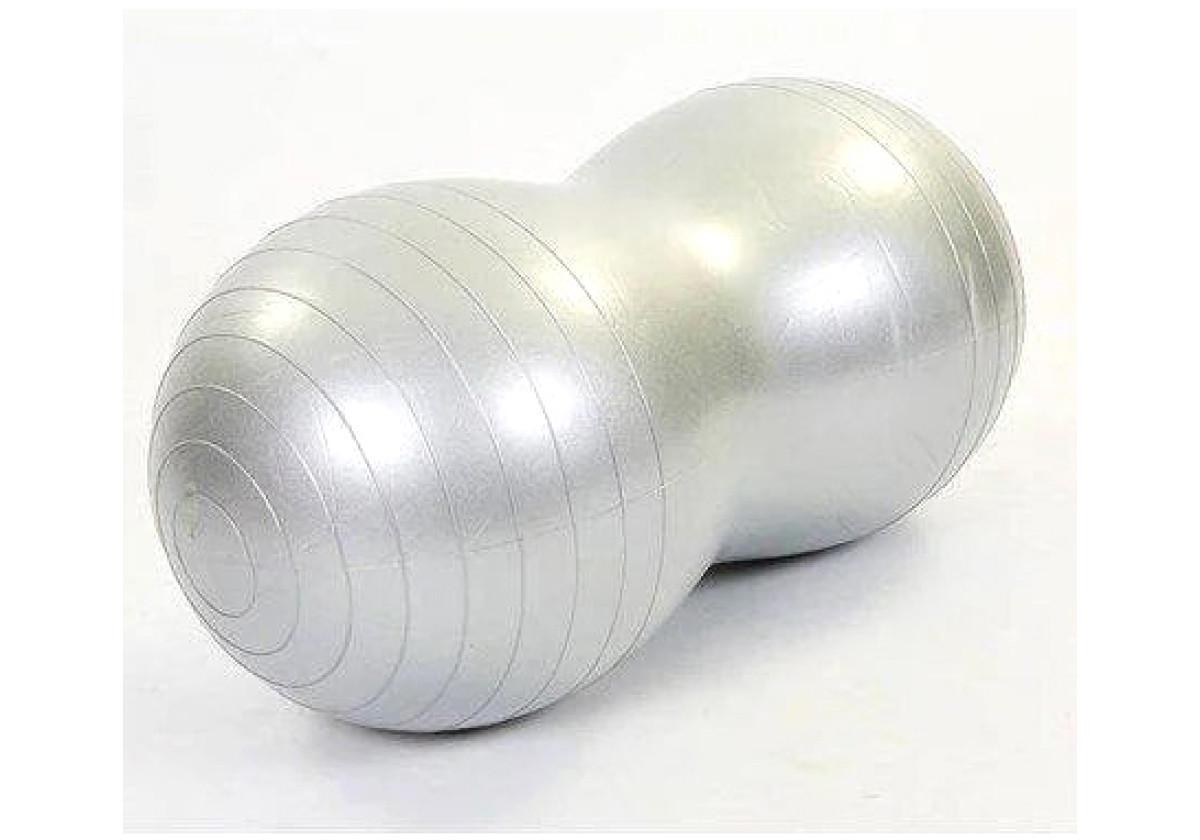 Мяч для фитнеса EasyFit Peanut 45х90 см Серый (EF-3022-GY) - фото 1